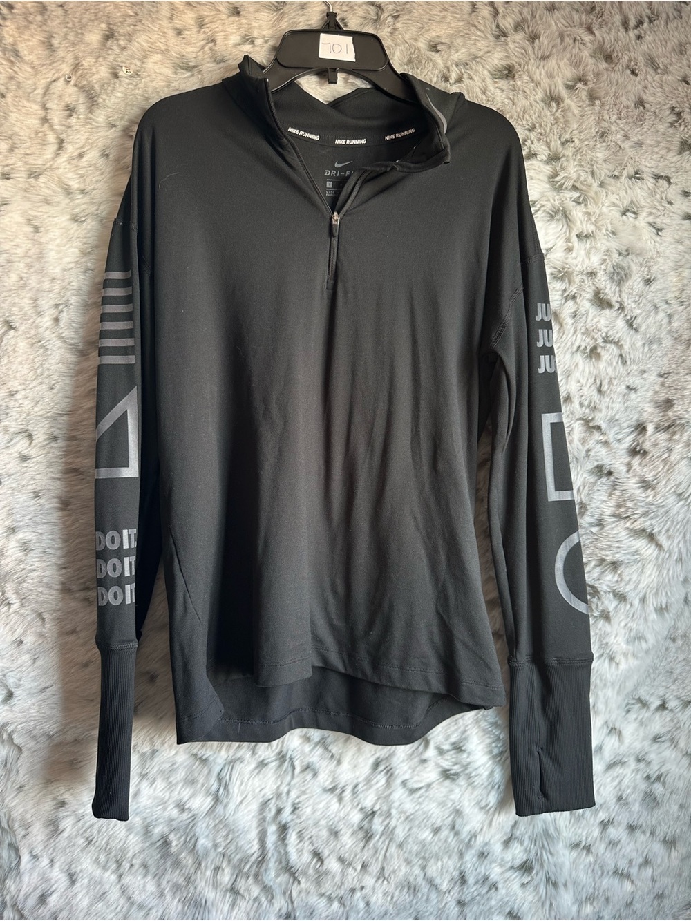 72. Nike running small quarter zip womens